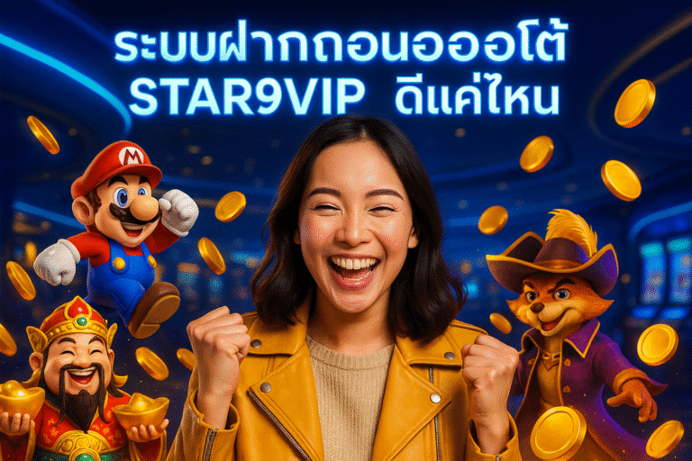 ระบบฝากถอนออโต้ STAR9VIP ดีแค่ไหน